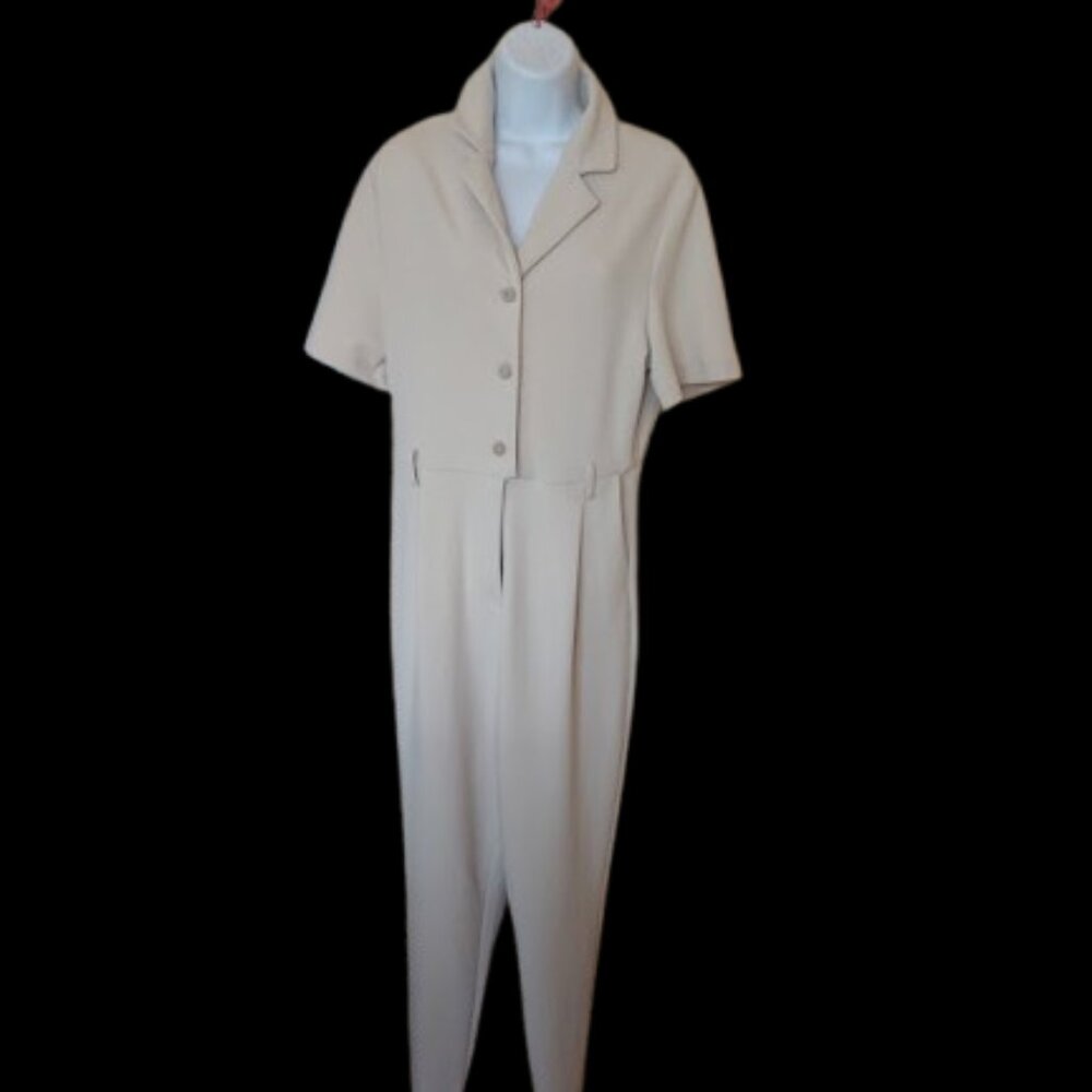 Creme Beige Jumpsuit Size Medium
